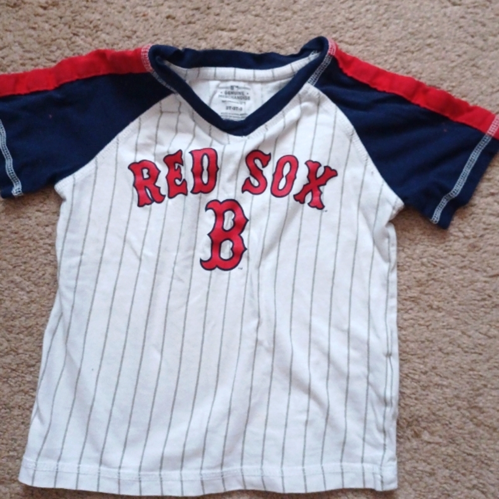 Kids 3T Red Sox Pinstripe T Shirt